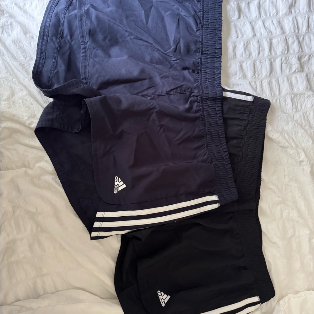 Adidas Navy and Black Shorts Duo